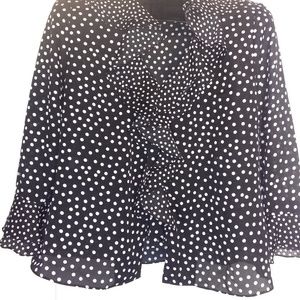 Jones New York Polka Dot Blouse